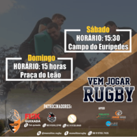Informações dos treinos. #VemProRugby
